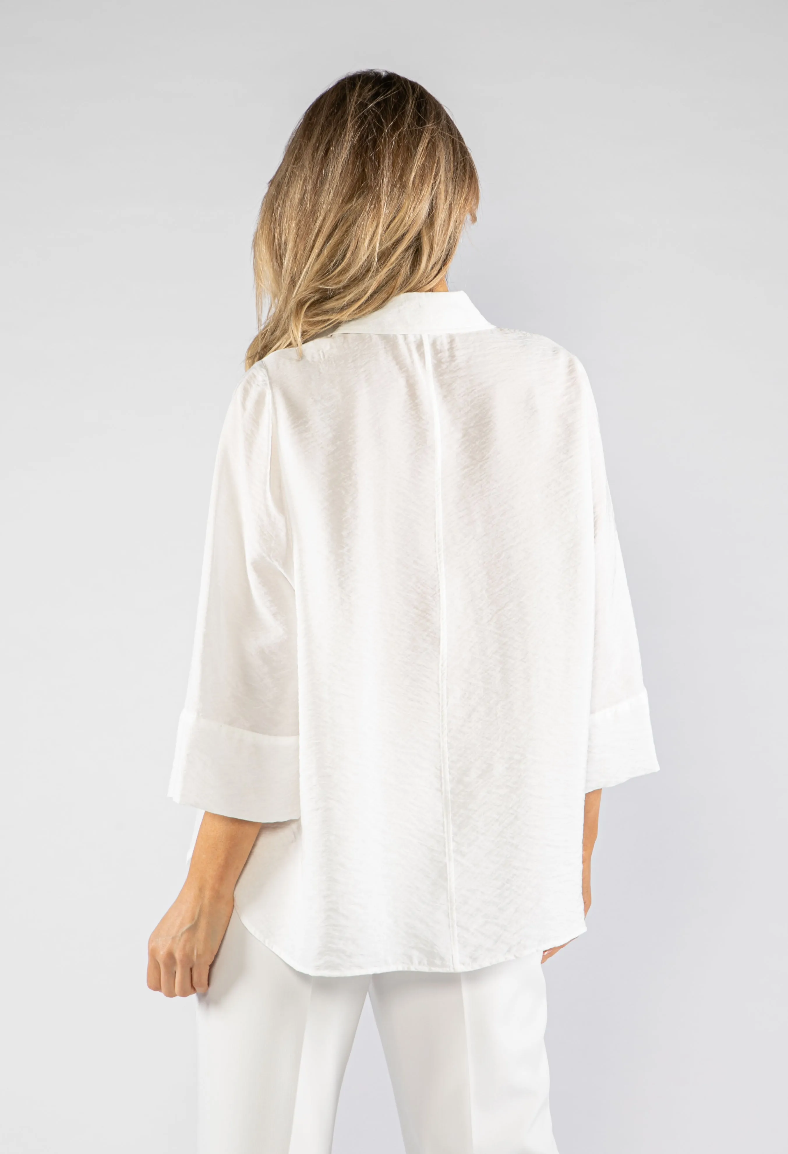 3/4 Sleeve Textured Blouse