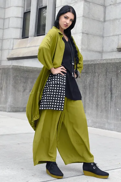 Alamo Pant in Green Chartreuse Boston