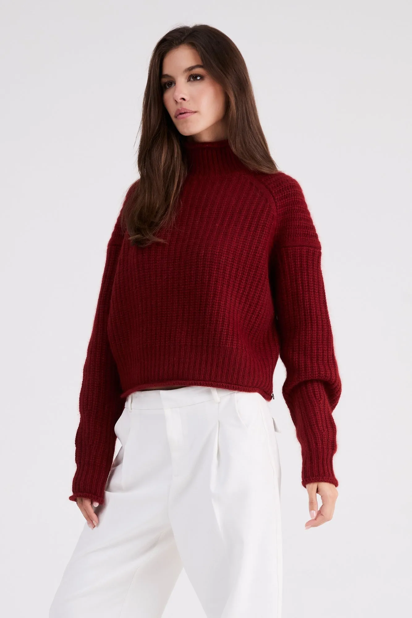   Beryll Carole Cashmere Sweater | Cranberry