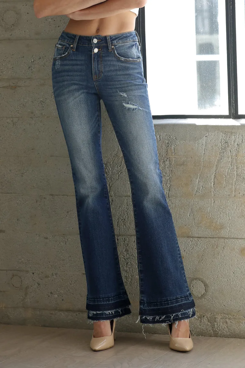 Blake Un-Hem Flare Jeans