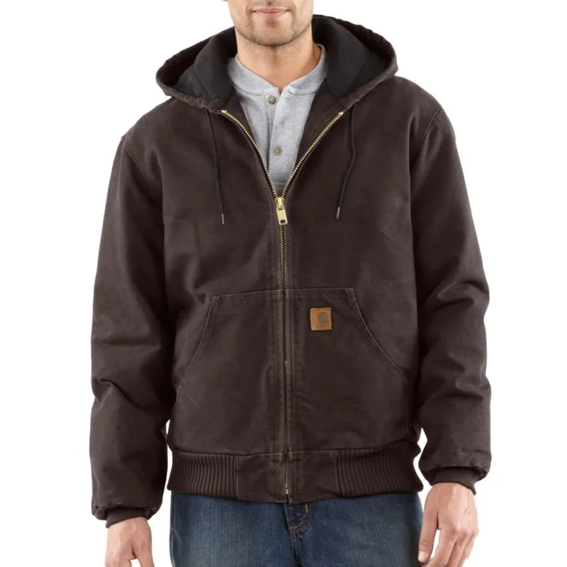 Mens Carhartt Sandstone Active Jacket - Durable & Insulated Workwear Outerwear for Cold Weather