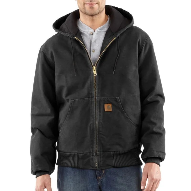 Mens Carhartt Sandstone Active Jacket - Durable & Insulated Workwear Outerwear for Cold Weather