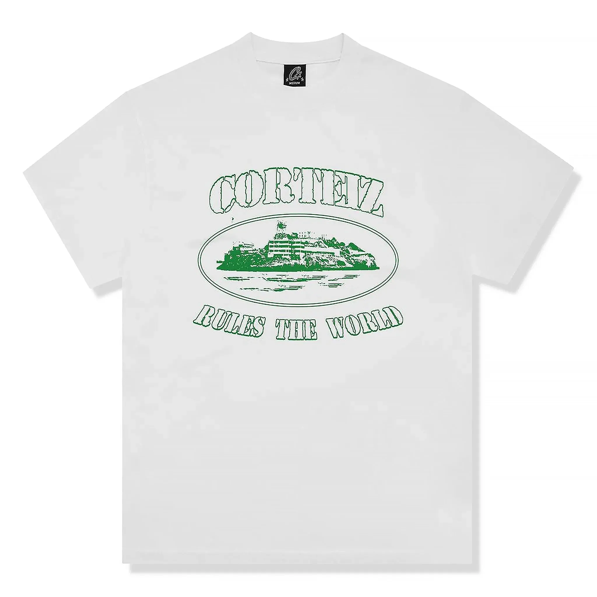 Corteiz OG Alcatraz White Green T Shirt
