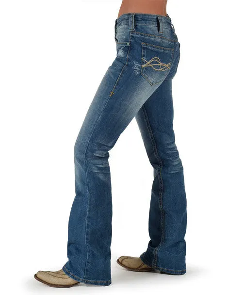Cowgirl Tuff Ladies Jeans - Mid Rise - Lisa's Legacy Classic
