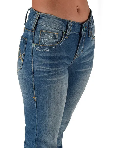 Cowgirl Tuff Ladies Jeans - Mid Rise - Lisa's Legacy Classic