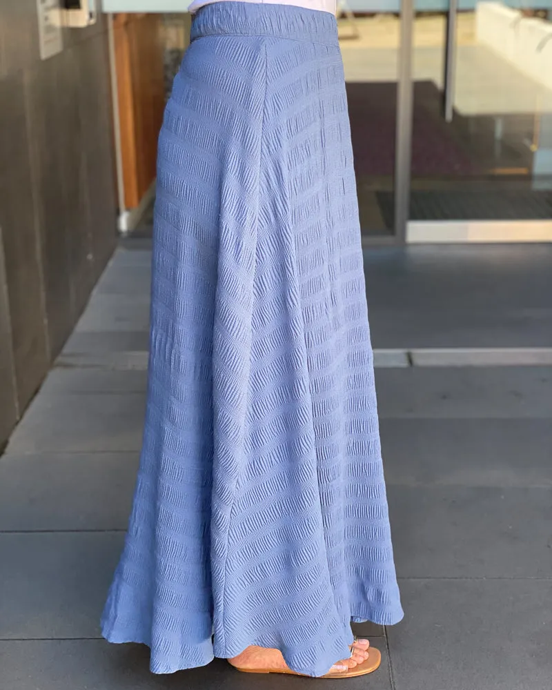 Crinkled A-Line Skirt