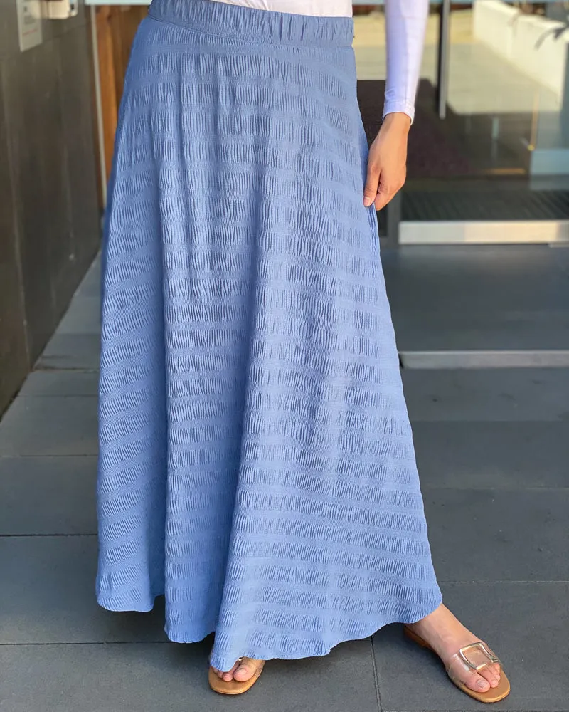 Crinkled A-Line Skirt