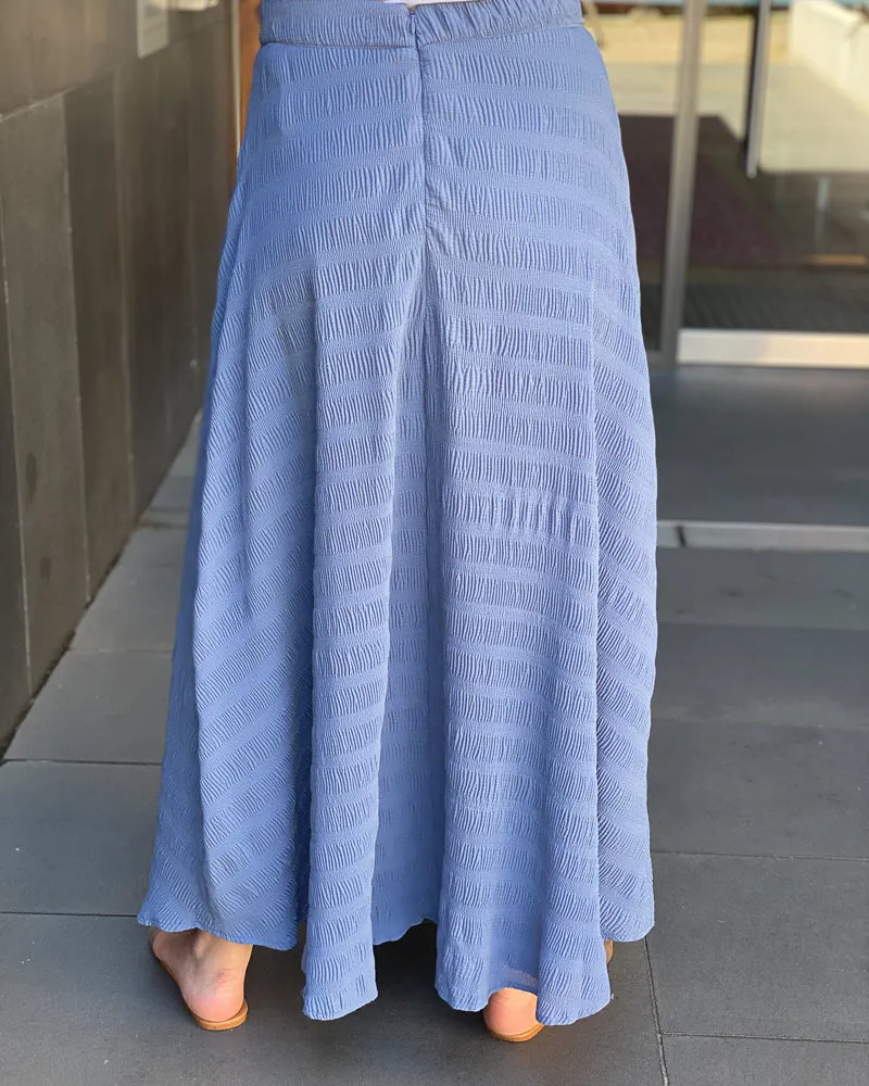 Crinkled A-Line Skirt