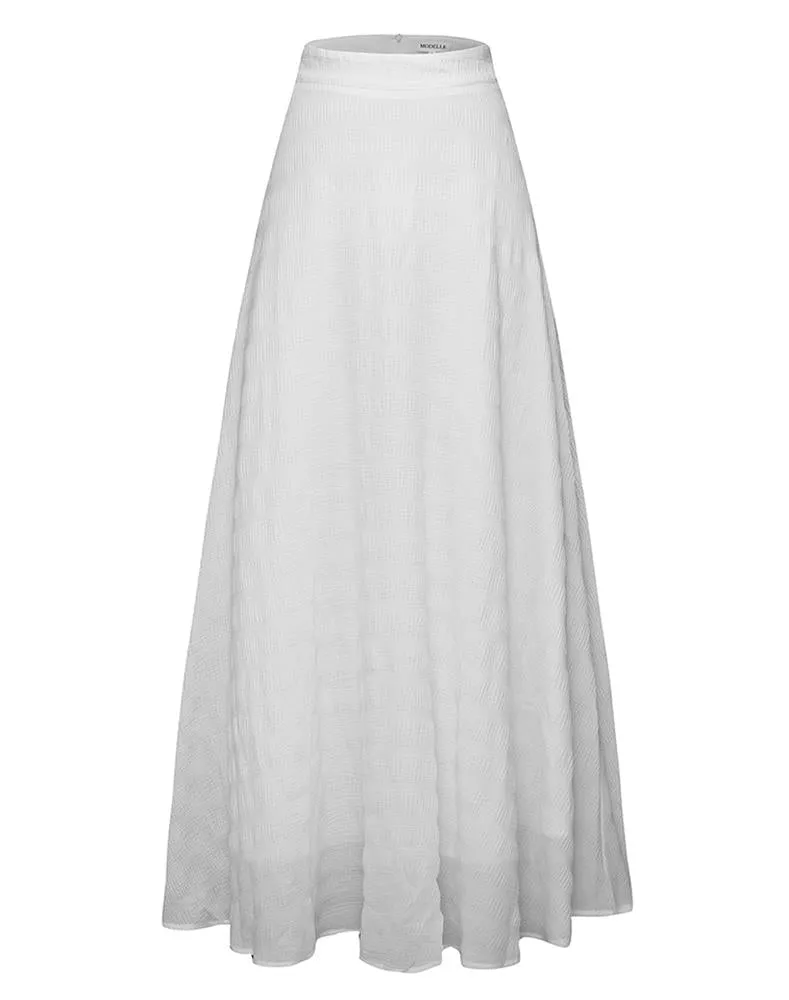 Crinkled A-Line Skirt