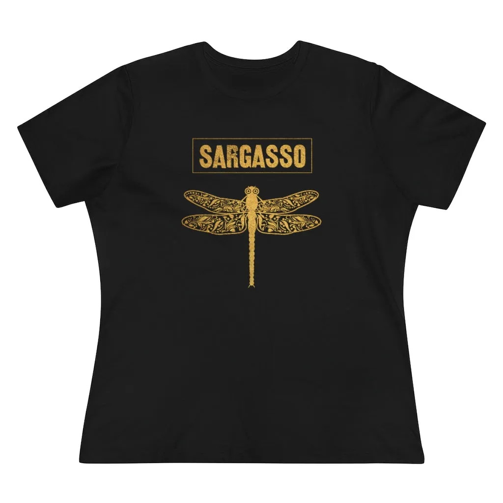 Gold Holistic Dragonfly, Women's Premium Tee