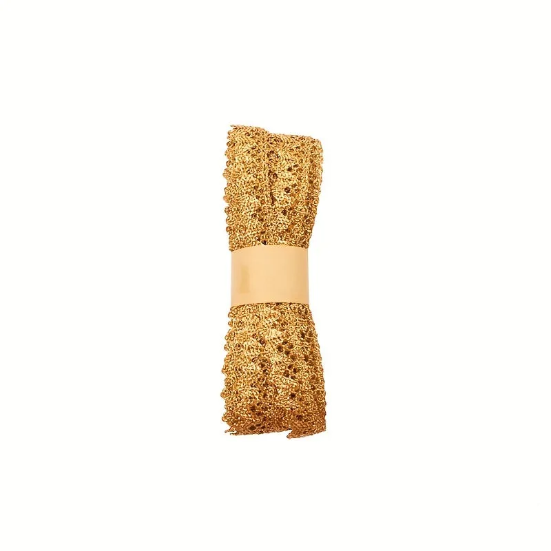 Golden Thread Lace for DIY Wedding and Clothing Accessories