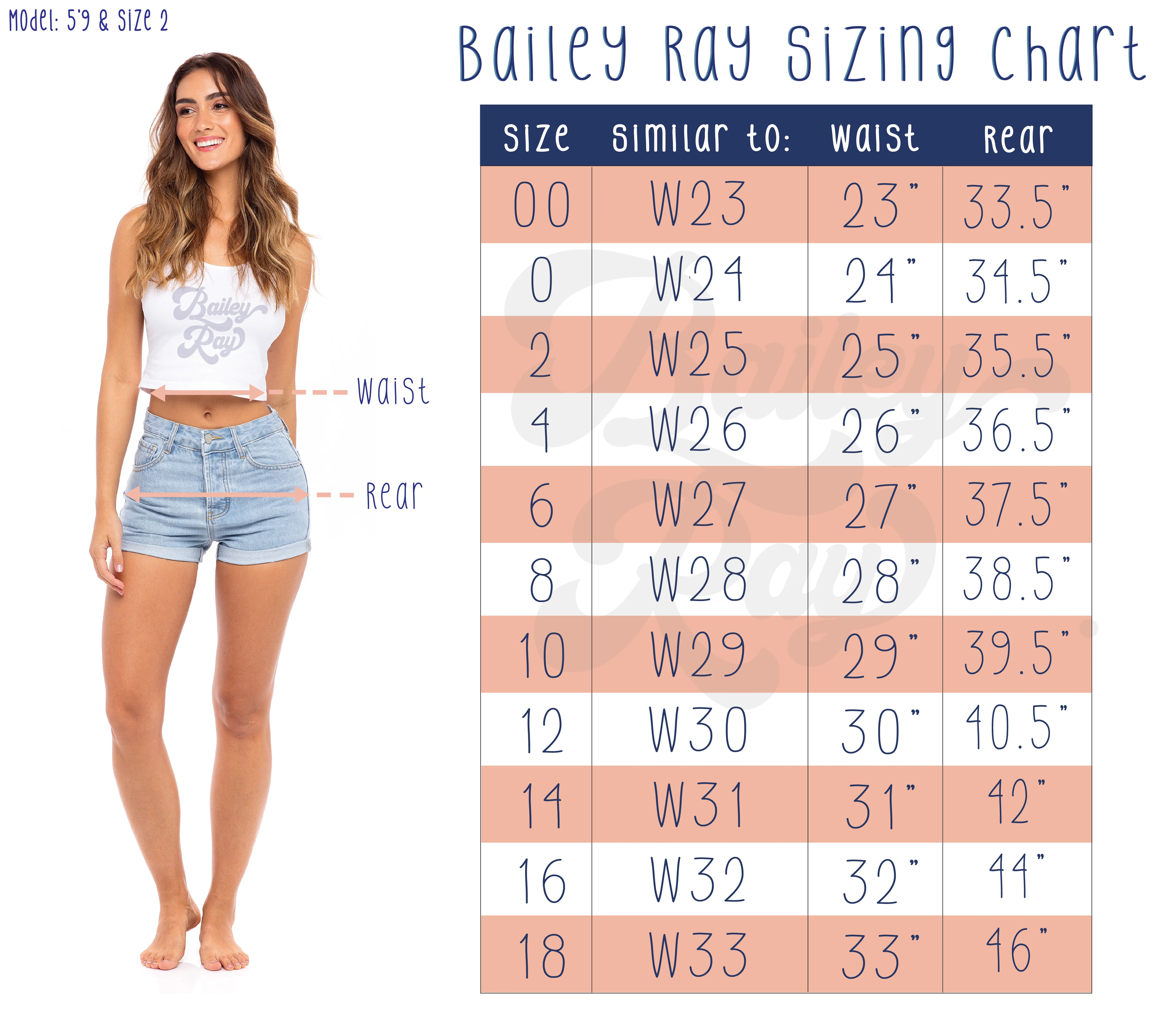 High Waisted Denim Shorts  - The Aria - Star Stitched Pockets - Stretchy