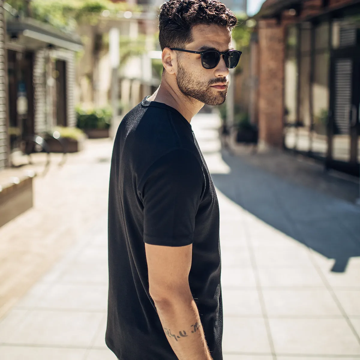Interlock Crew Neck Tee