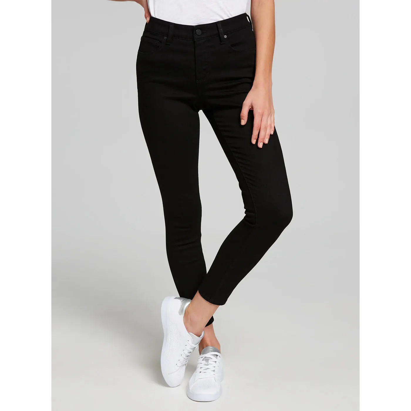 JJ Mid Rise Black Jeans