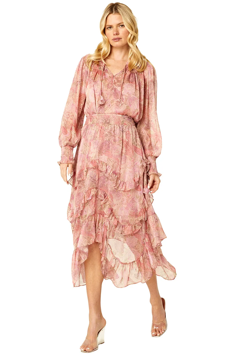 Misa - Demeter Skirt in Muted Paisley