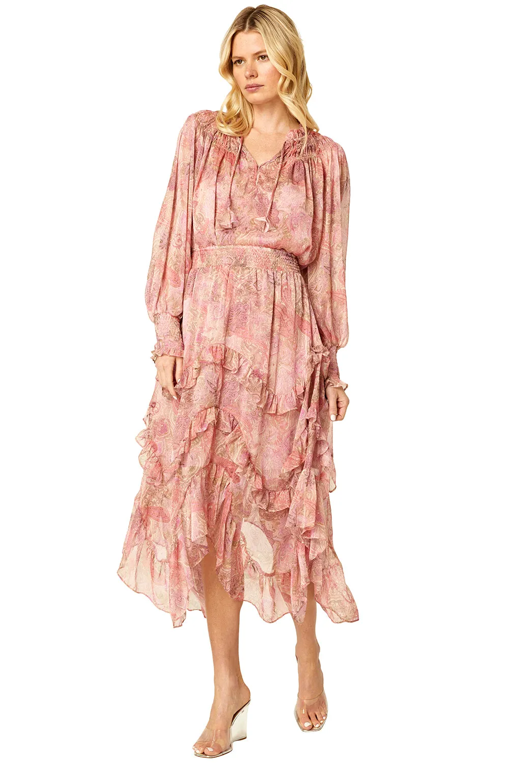 Misa - Demeter Skirt in Muted Paisley