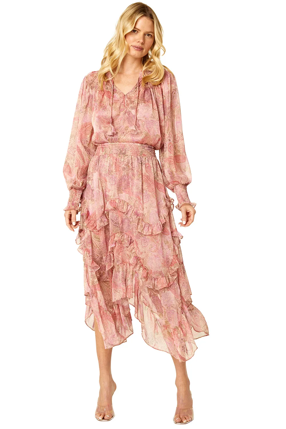 Misa - Demeter Skirt in Muted Paisley
