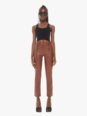 Mother - Mid Rise Dazzler Ankle in Friar Brown