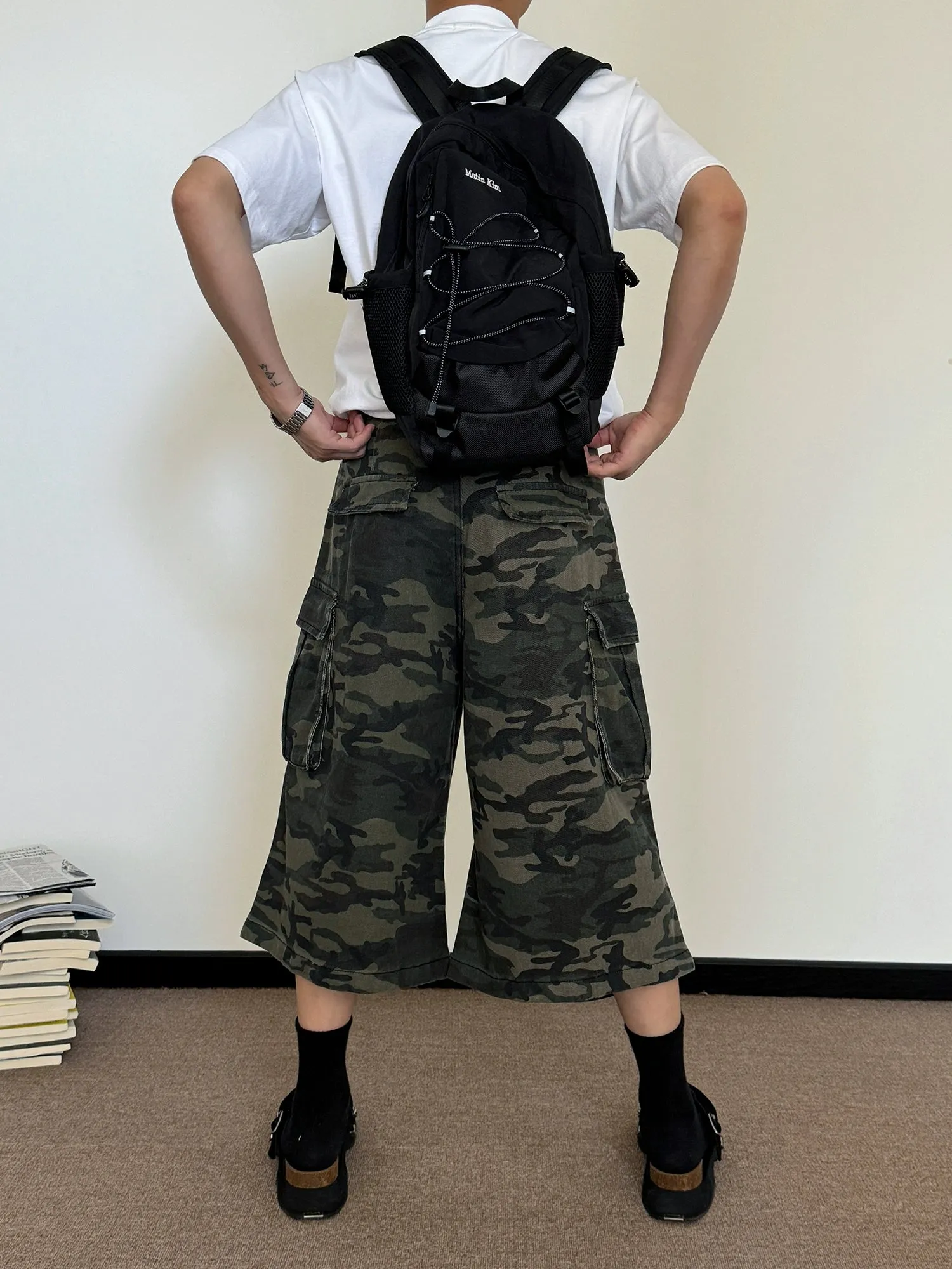 Nine Camouflage Cargo Shorts
