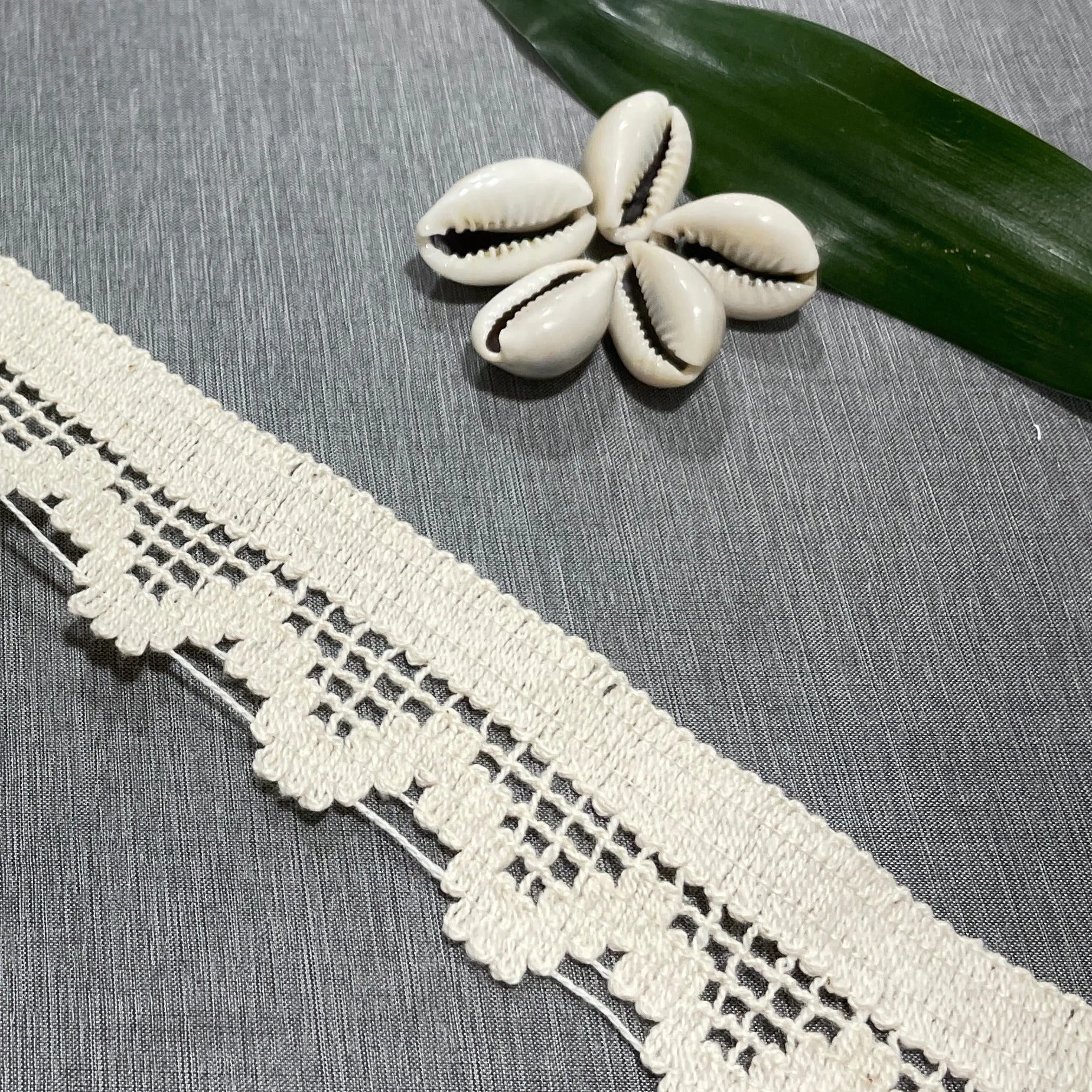 Off Cream Dyeable Cotton Lace PC-9236