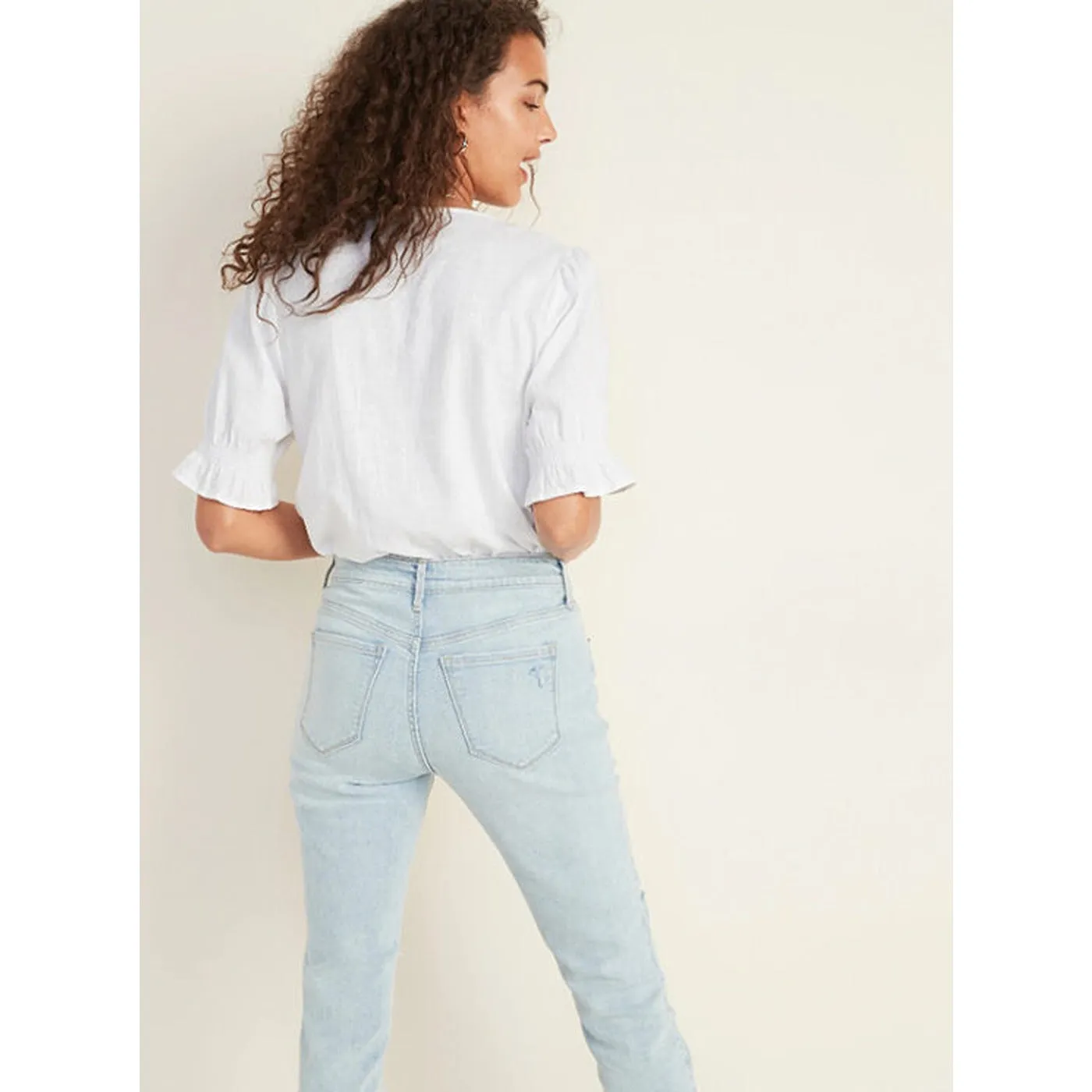 ON Mid Rise Distressed Jeans