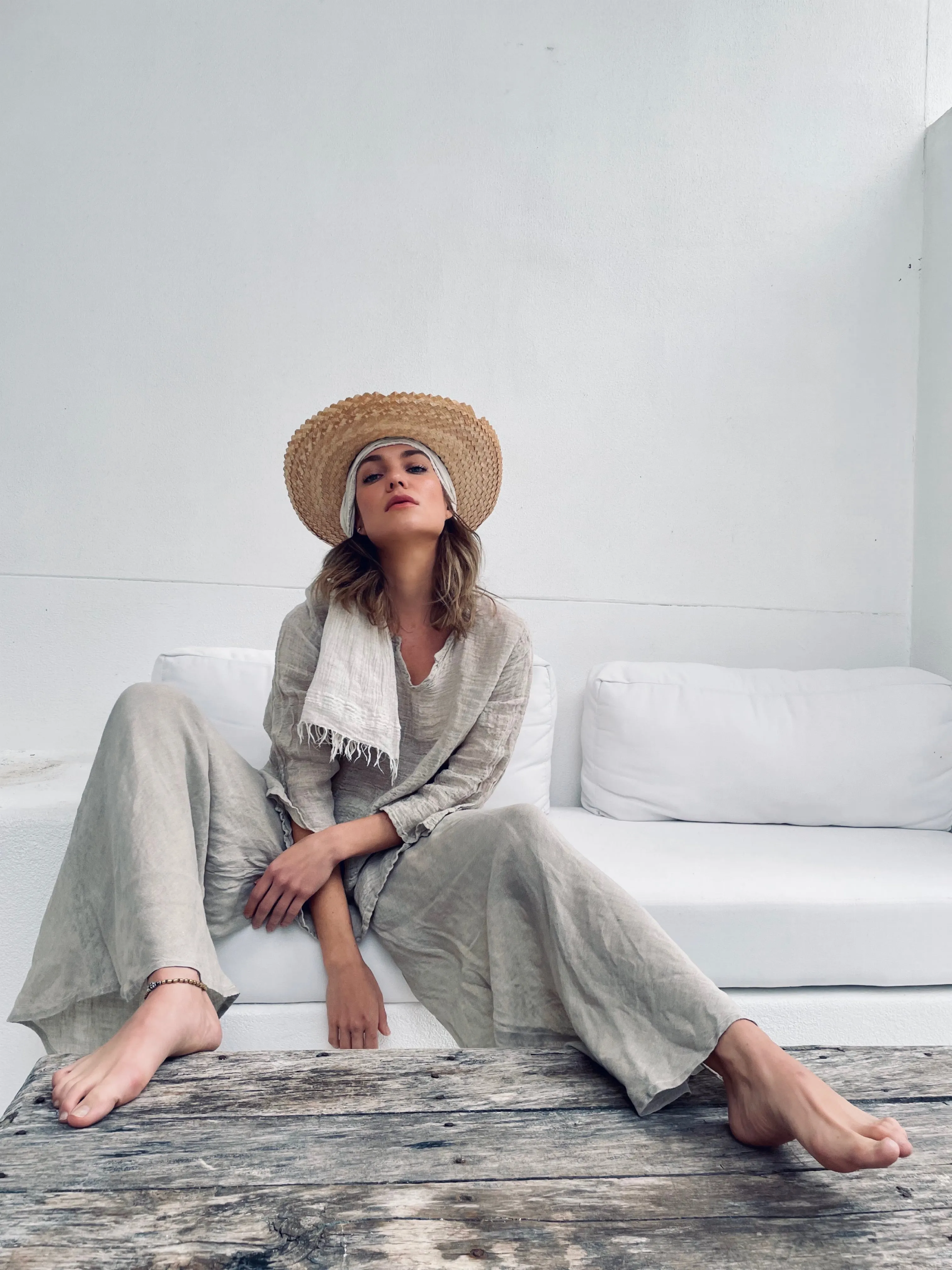 PANTALONE SIMONE BATTISTA NATURALE XS