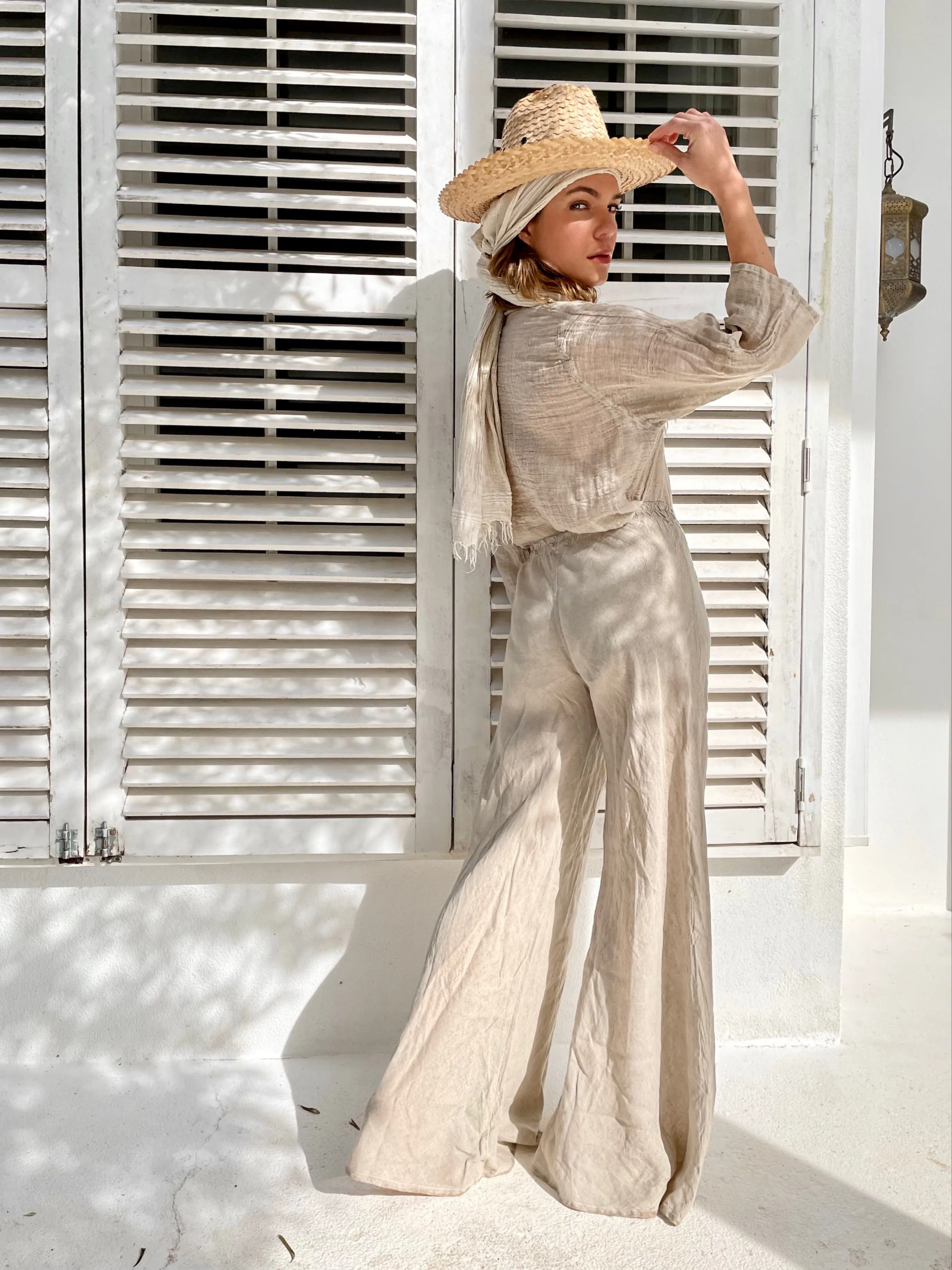 PANTALONE SIMONE BATTISTA NATURALE XS