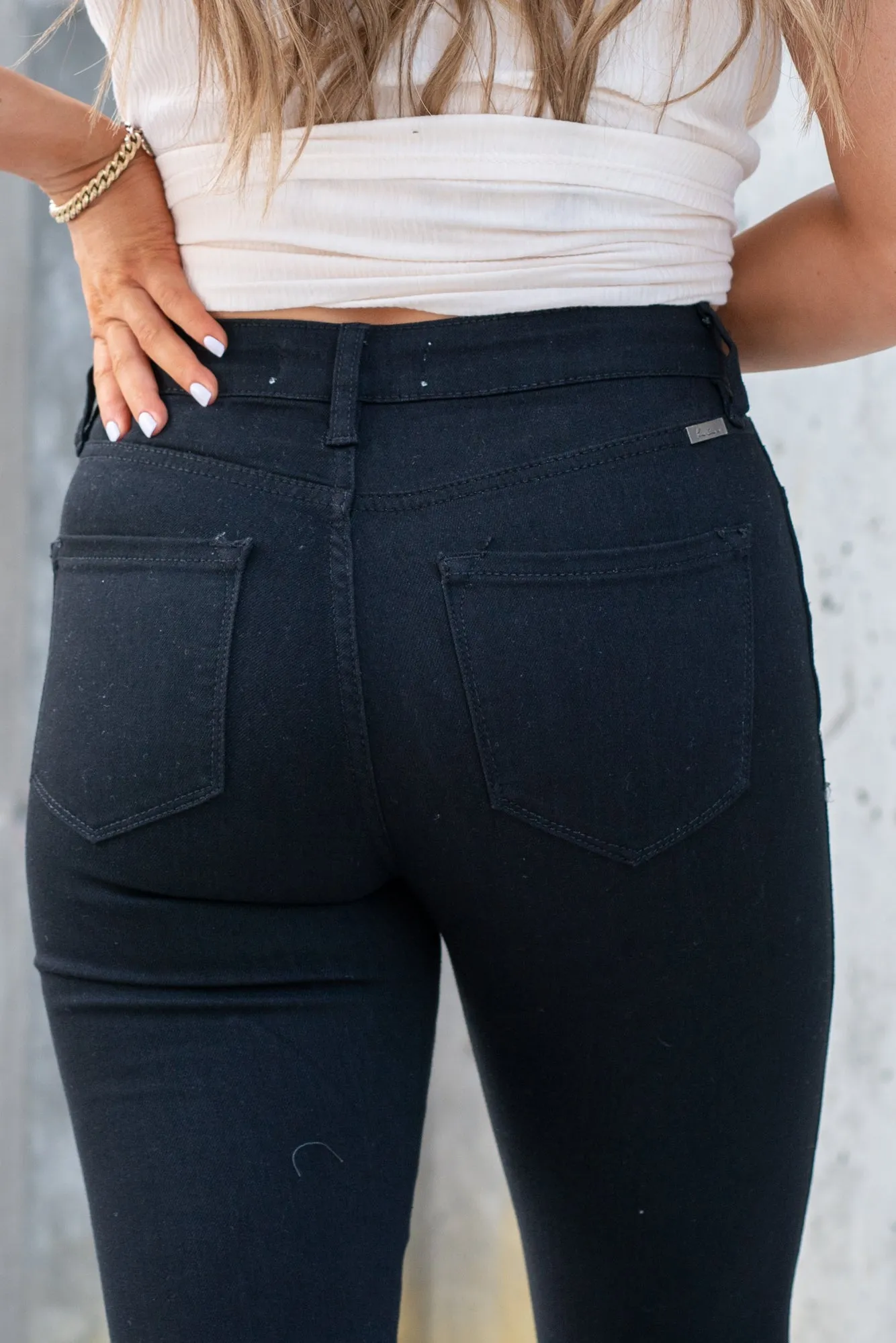 Plus Size Louisville High Rise Backed Split Hem Skinny