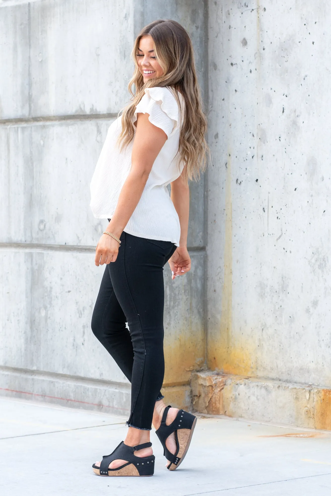 Plus Size Louisville High Rise Backed Split Hem Skinny