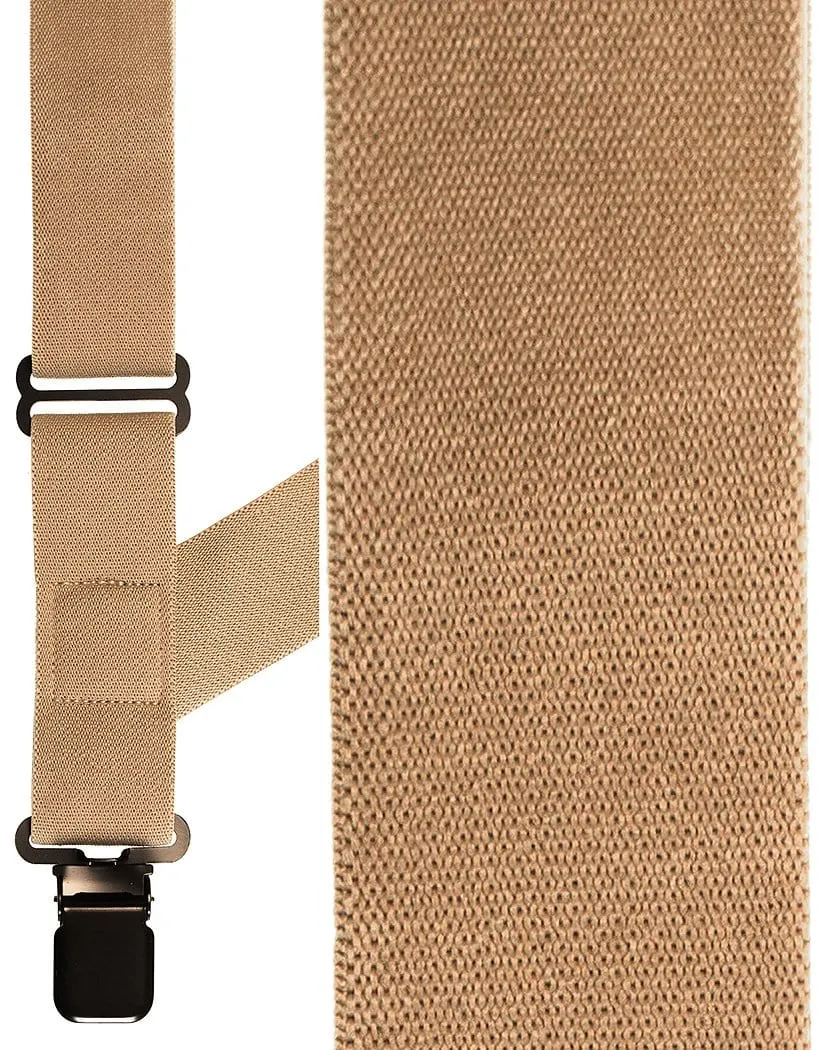 "Khaki Side Clip" Suspenders