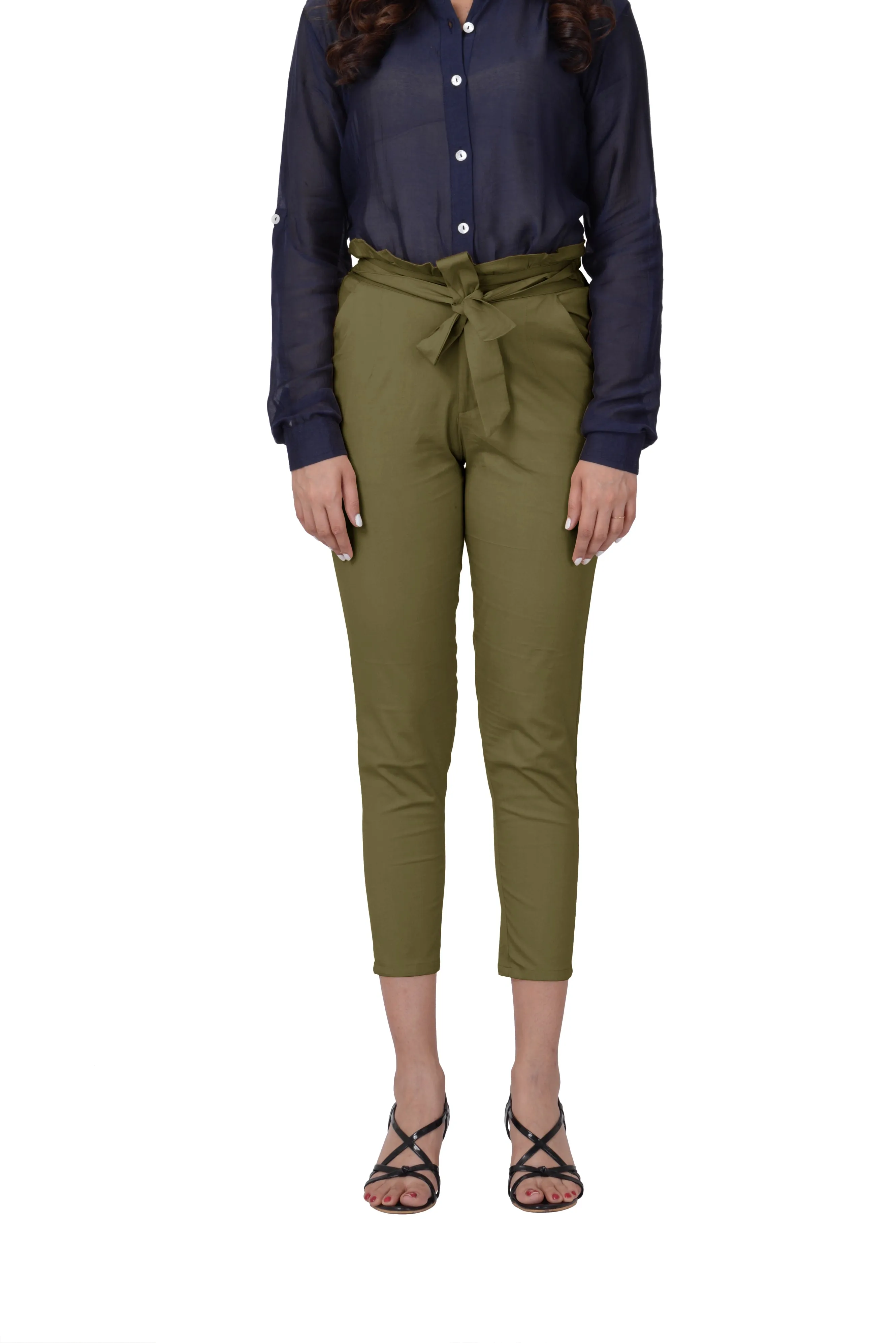 Ruffle Pants (Khaki)