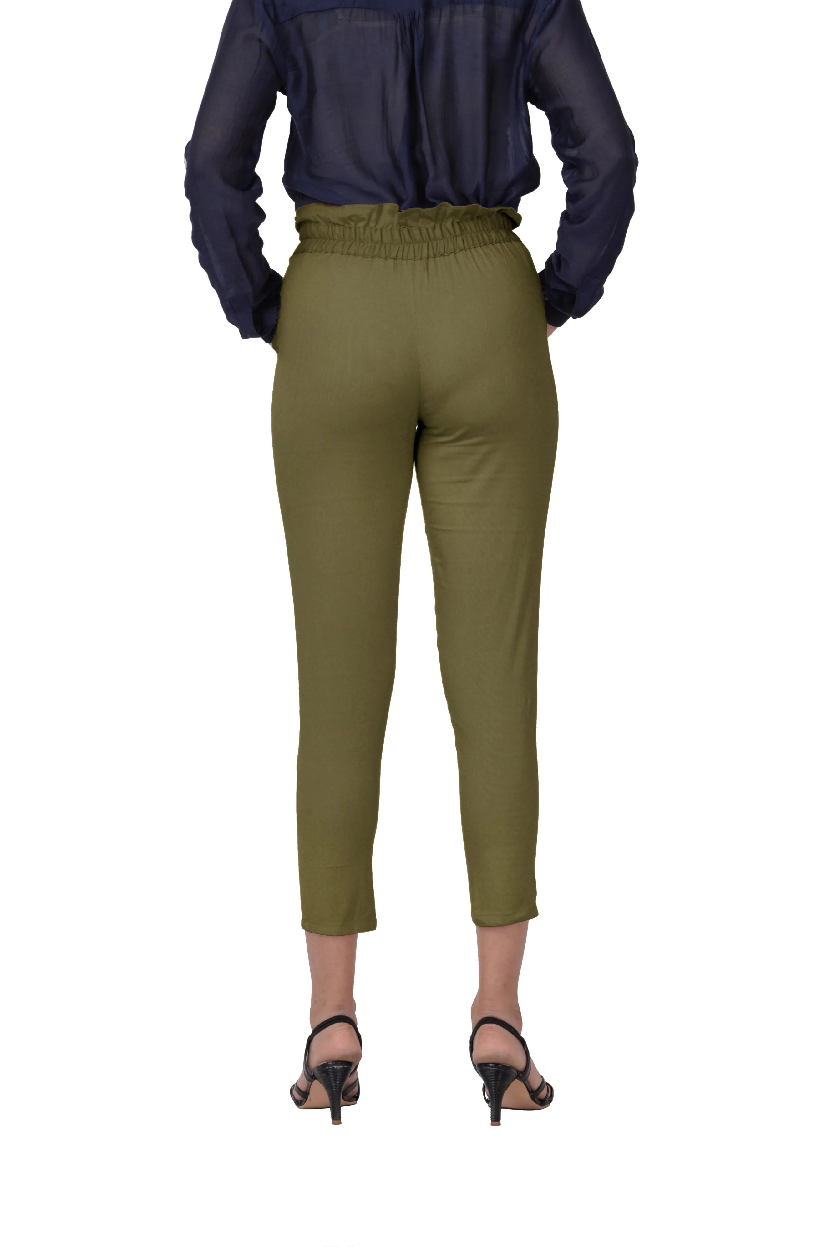 Ruffle Pants (Khaki)