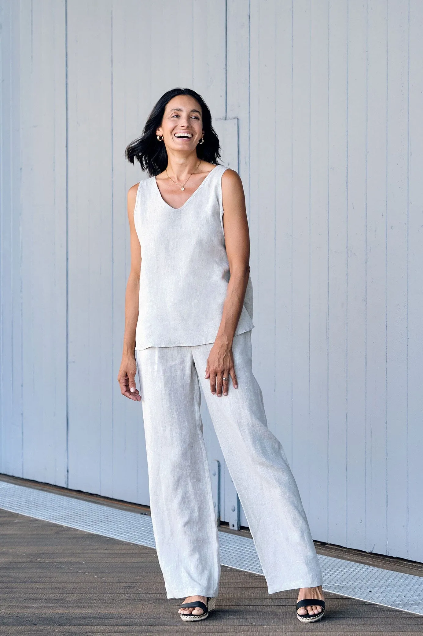 Sharon Linen Pants Oatmeal