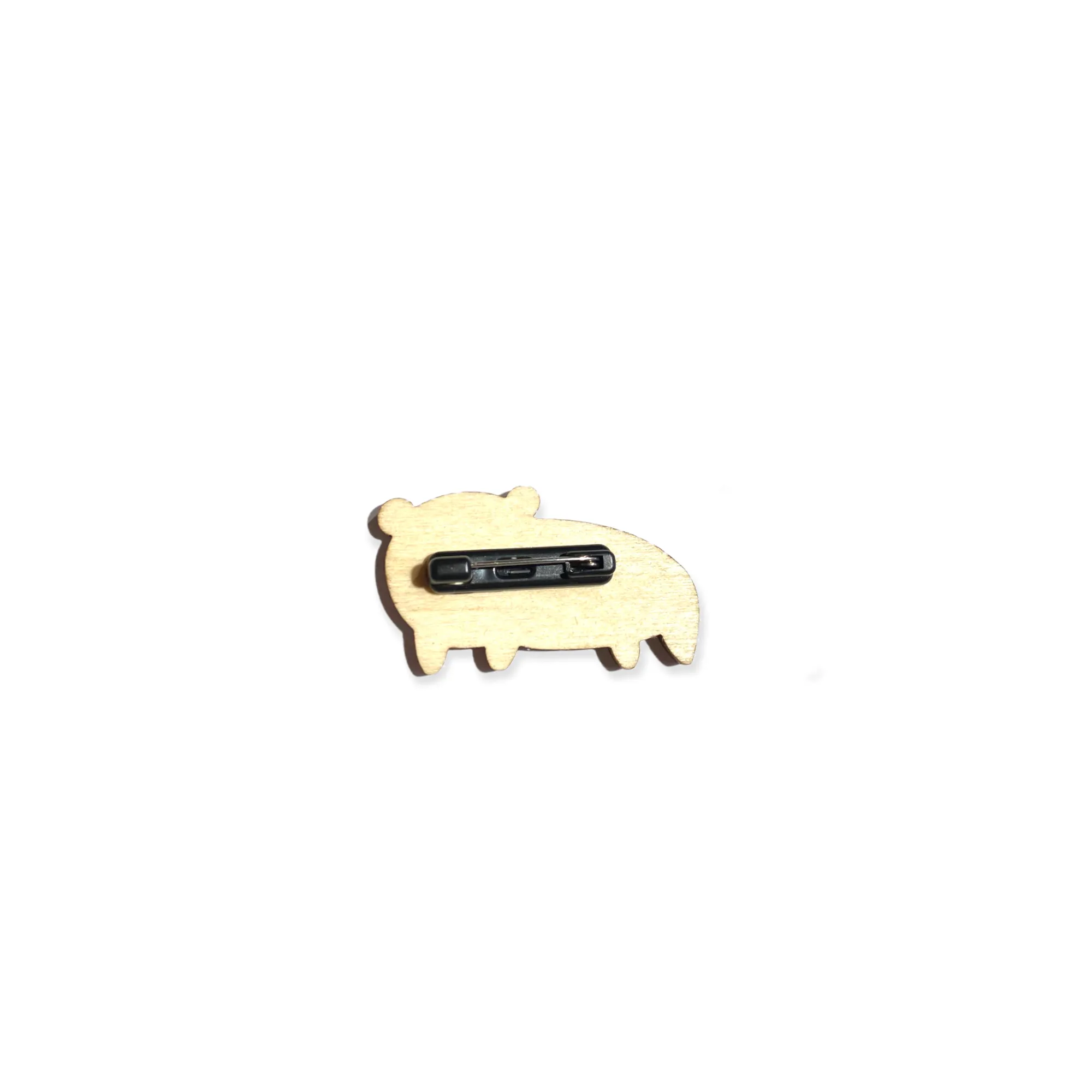 Small Wooden Tiger Pin, Lunar Horoscope Gift