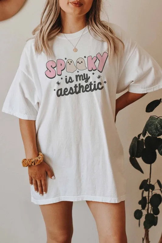 SPOOKY IS MY AESTHETIC GRAPHIC TEE PLUS SIZE