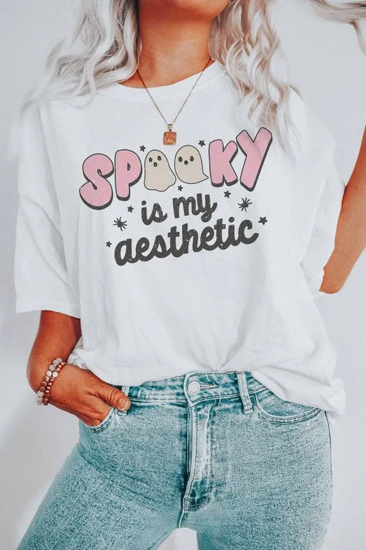 SPOOKY IS MY AESTHETIC GRAPHIC TEE PLUS SIZE