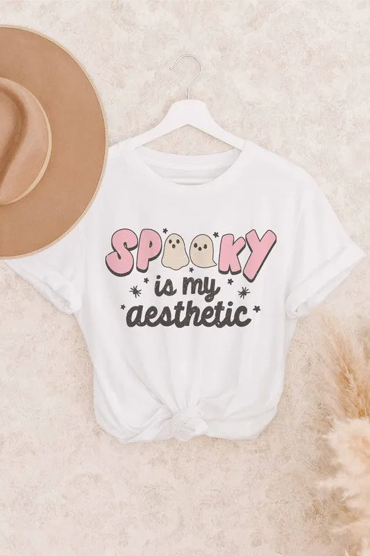 SPOOKY IS MY AESTHETIC GRAPHIC TEE PLUS SIZE