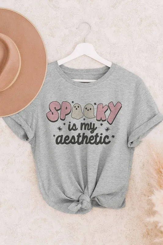 SPOOKY IS MY AESTHETIC GRAPHIC TEE PLUS SIZE