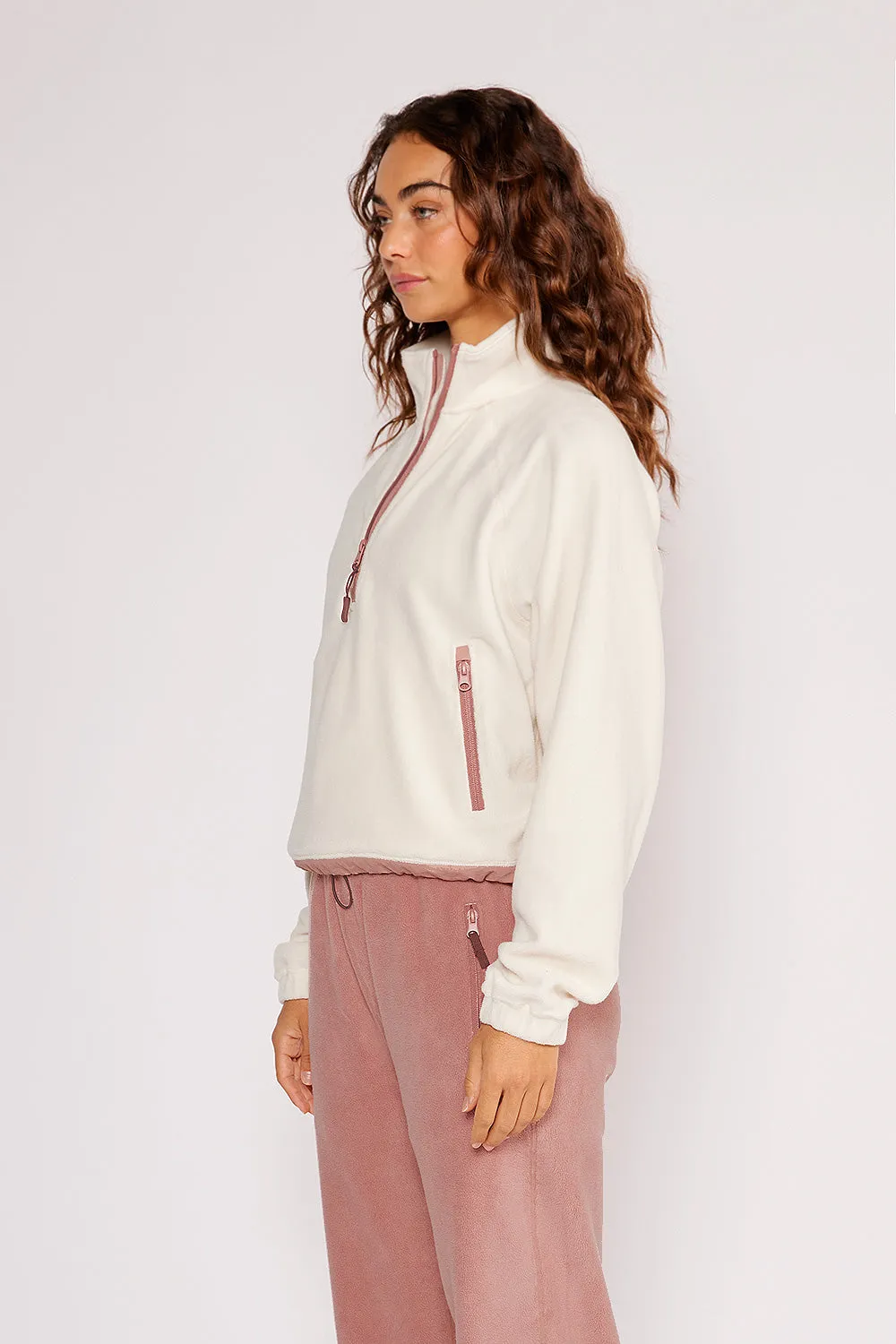Stacey polar fleece half-zip pullover