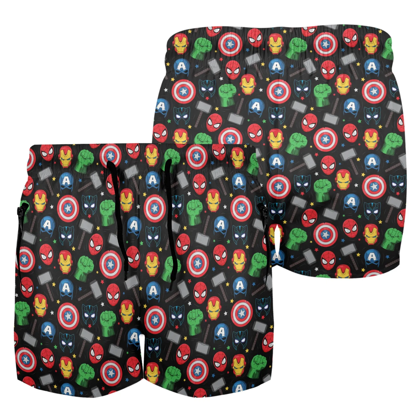 Super Heroes Men's Quick Dry Athletic Shorts