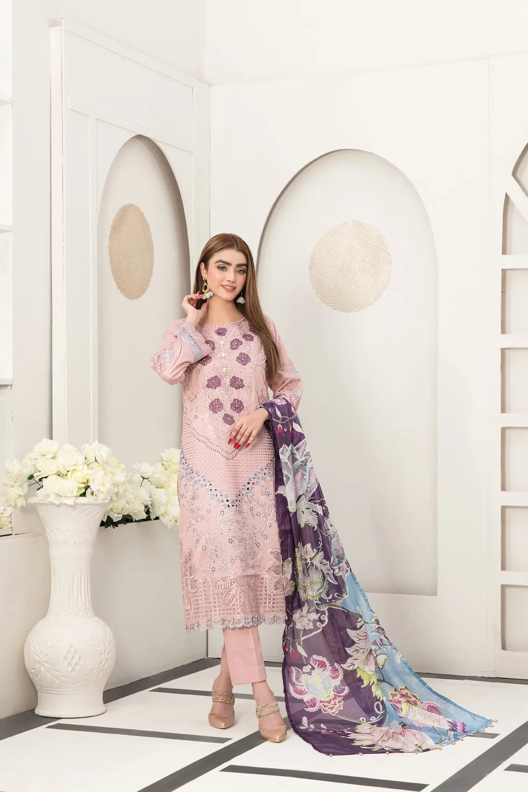 Tawakkal Izel Semi-Stitched Lawn Collection 2023 – D-7203