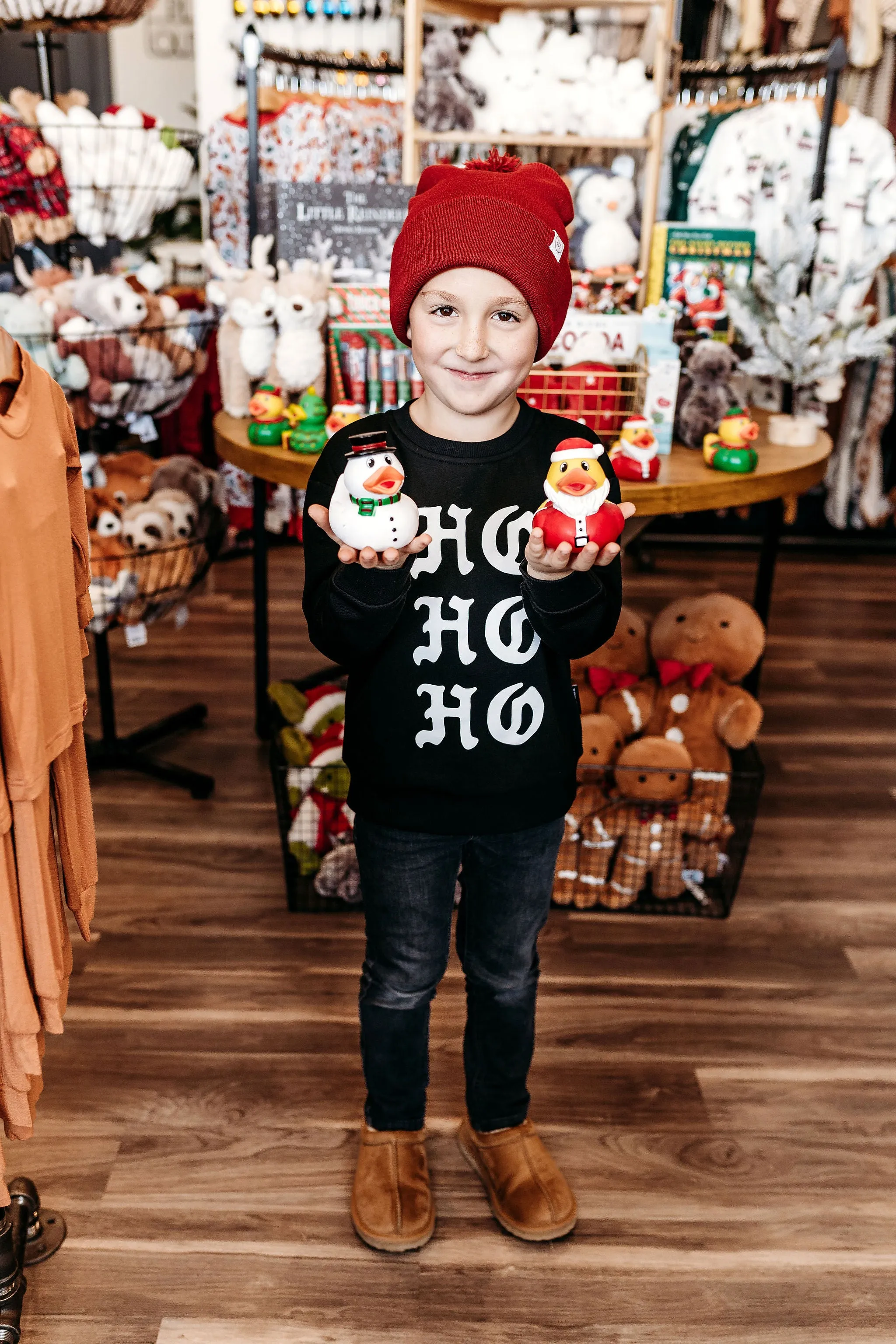 Trilogy Design Co - Ho Ho Ho Pullover in Black