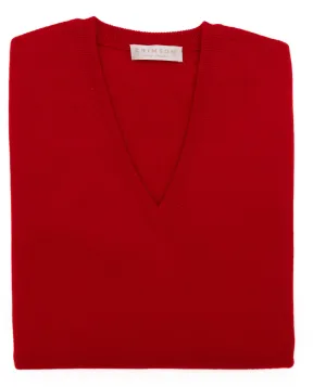 V-NECK | CARDINAL