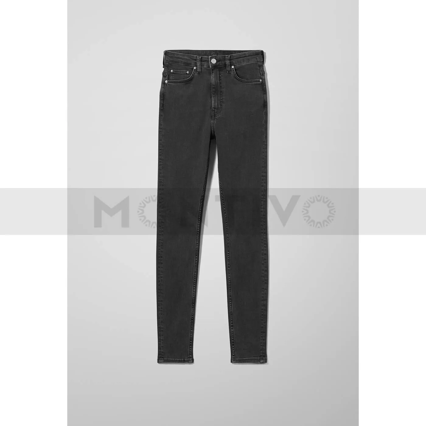Weekday Extra High Skinny Charcoal Jeans