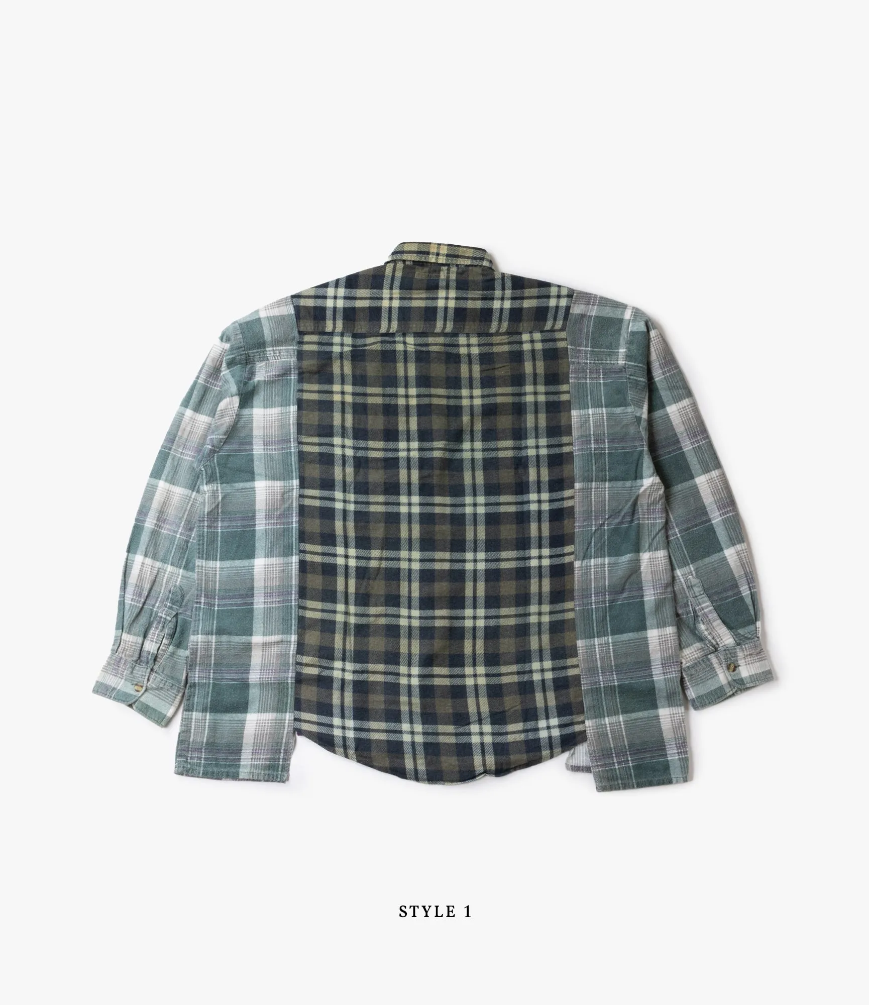 Wide Flannel Ribbon Shirt – Assorted