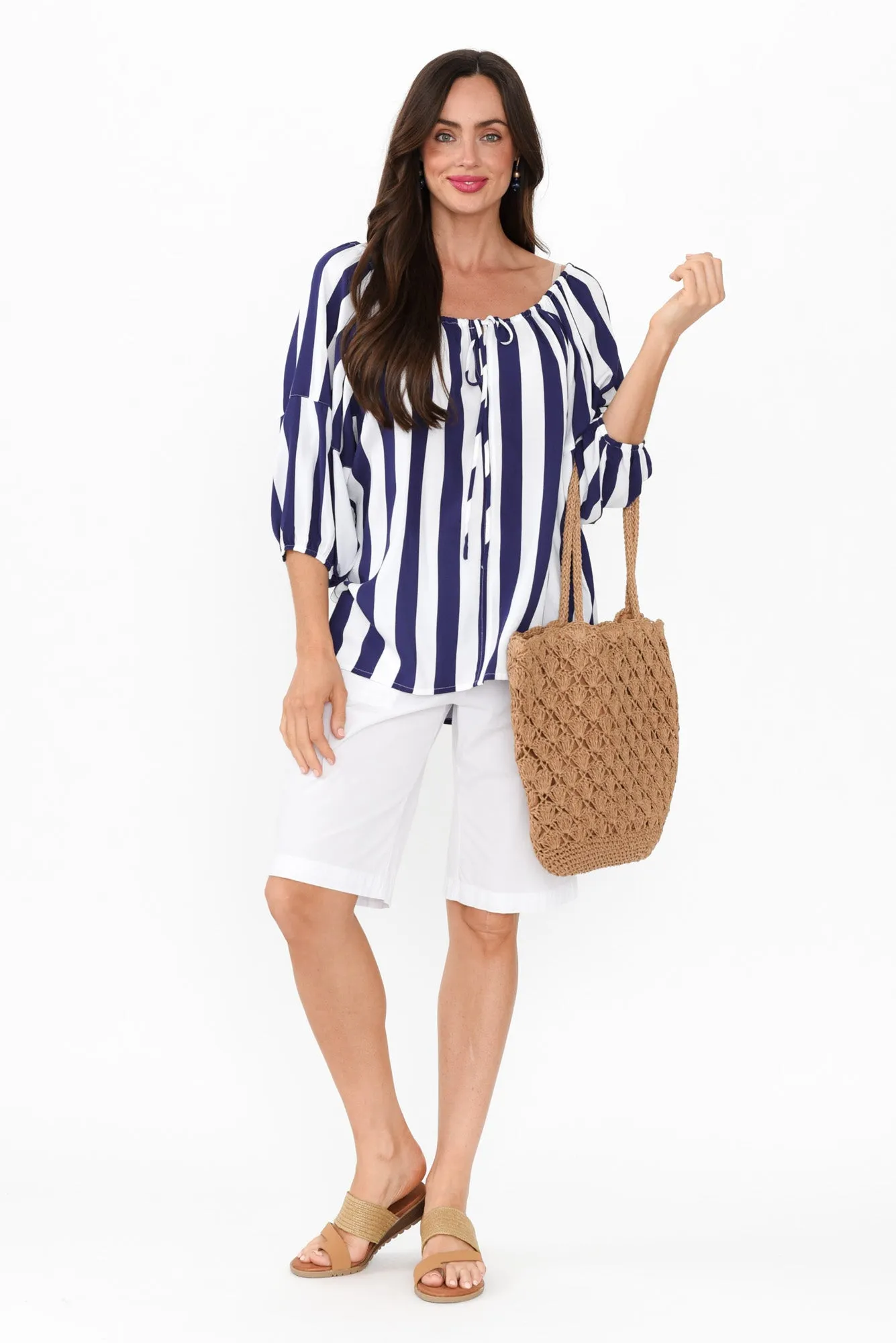 Wilson White Cotton Shorts