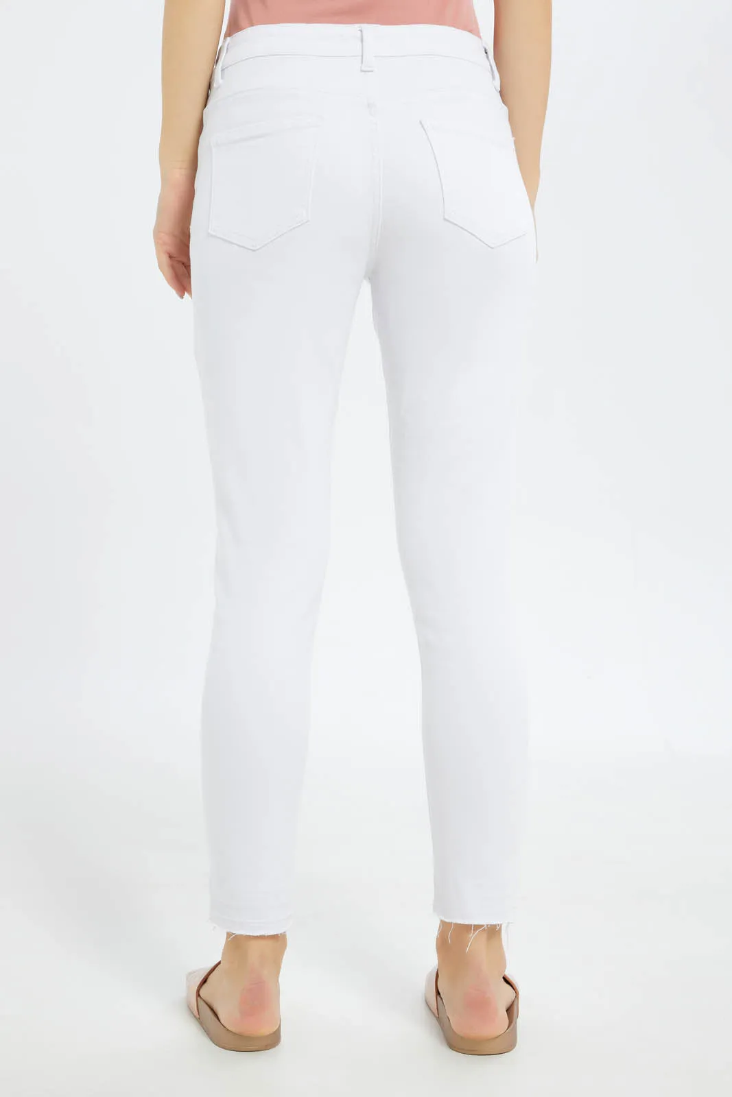 Women White Skinny Jeans