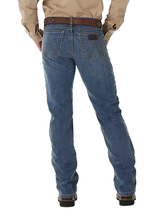 Wrangler Men's Slim Fit Competition Dark Blue Jean