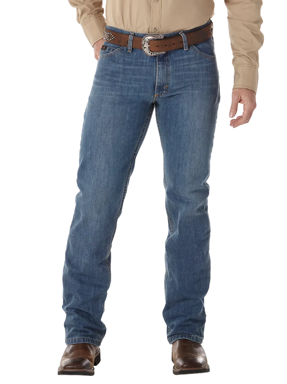 Wrangler Men's Slim Fit Competition Dark Blue Jean